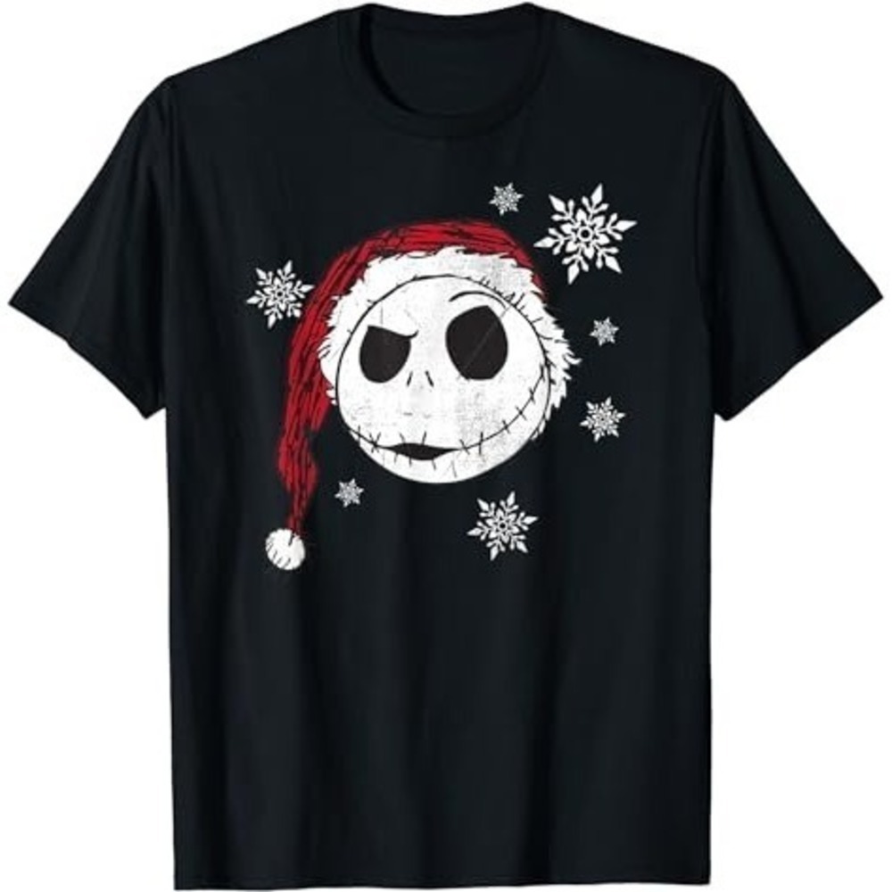 Nightmare Before Christmas Snowflake Holiday Disney Fan Apparel T-Shirt
